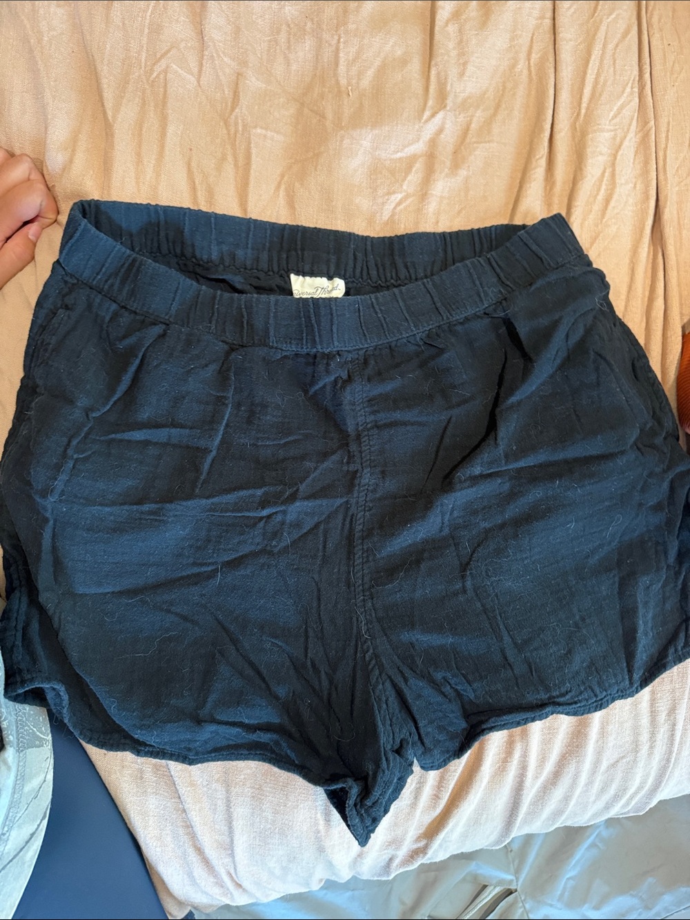 Universal Thread Black Women's Athletic Shorts with Elastic Waistband